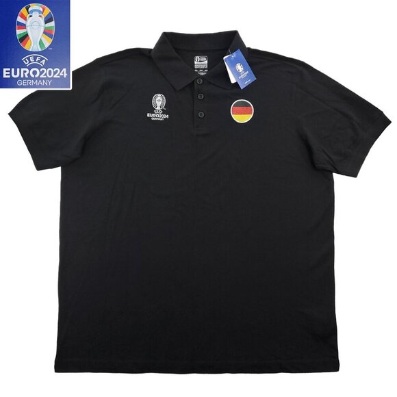 UEFA Germany Soccer Polo Shirt Euro 2024 Official Merch Deutschland Men 3XL NWT - Picture 1 of 10